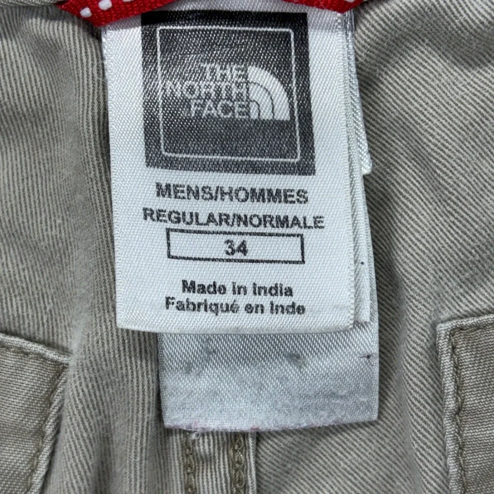 The North Face Shorts Mens 34 Khaki Cargo Cotton Multiple Pocket Utility Outdoor